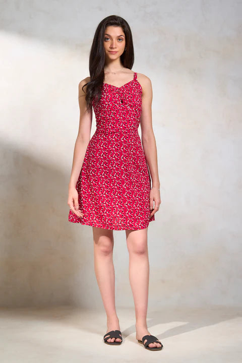 The Glamoraa Serisha A-Line Animal Print Dress