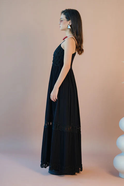 The Glamoraa Nira Moonlit Lace Dress