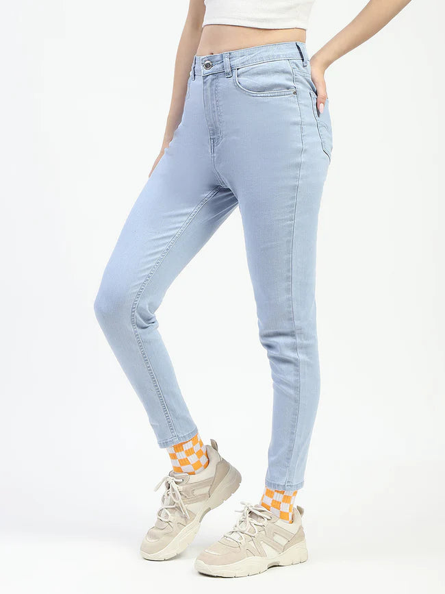 Buy Kolkata Modern Girl Casual Solid Skinny Jeans Online