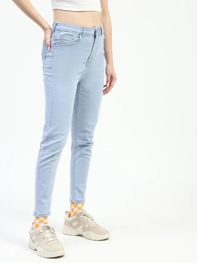 Buy Kolkata Modern Girl Casual Solid Skinny Jeans Online