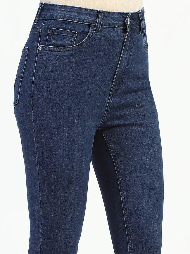 Buy Punajbi Kudi The Essential Solid Cotton Skinny Blue Jeans Online